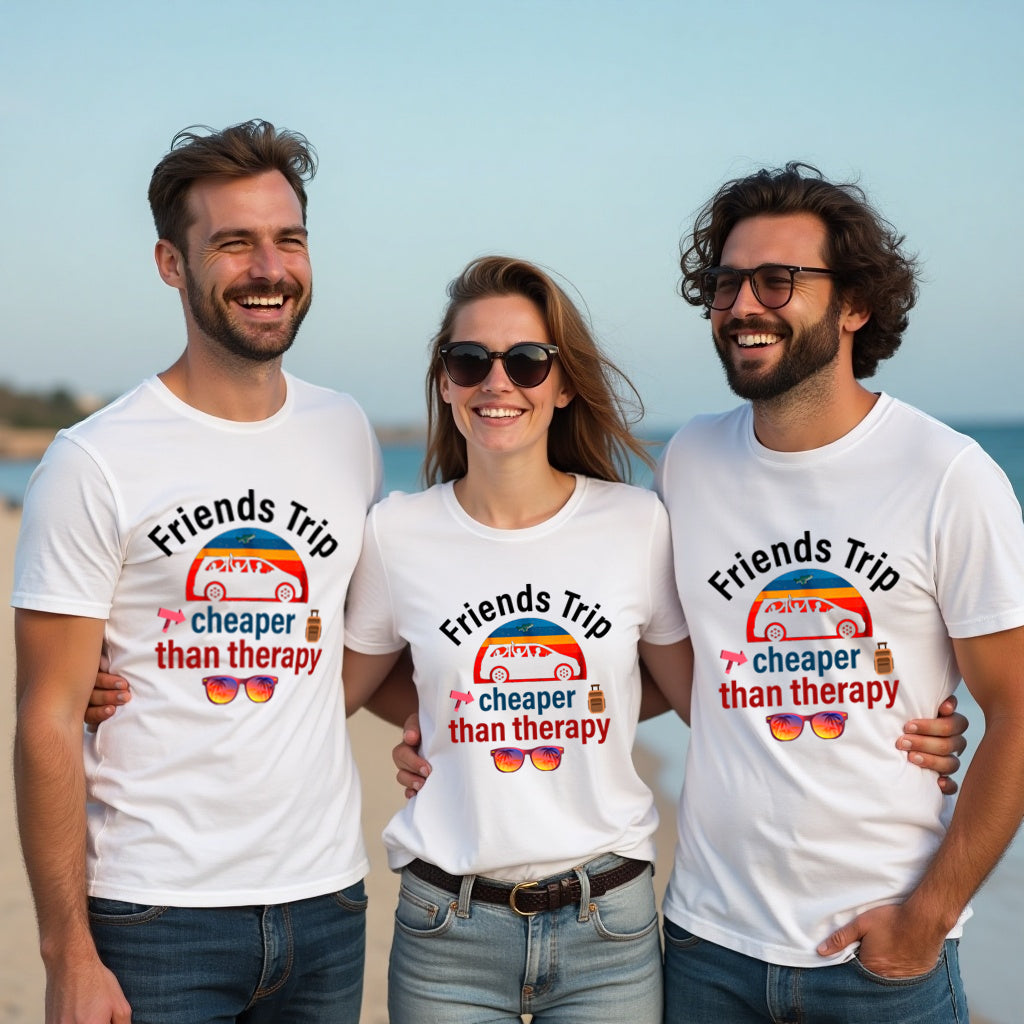 Friends Trip Cheaper than Therapy Tshirts